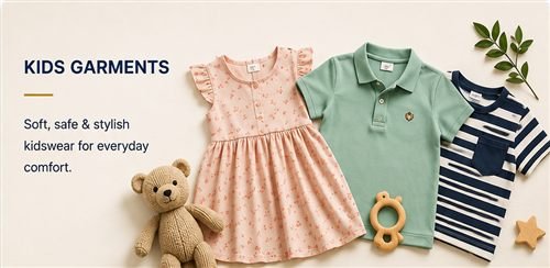 Textiles kids garments